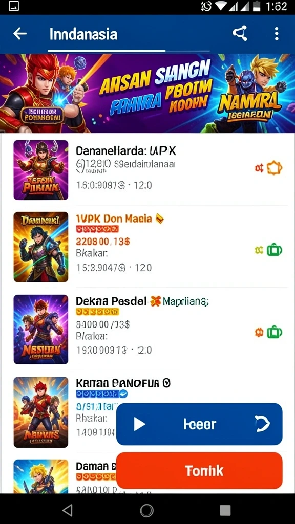 nv77 - Tampilan utama NV77 yang menarik dan intuitif.